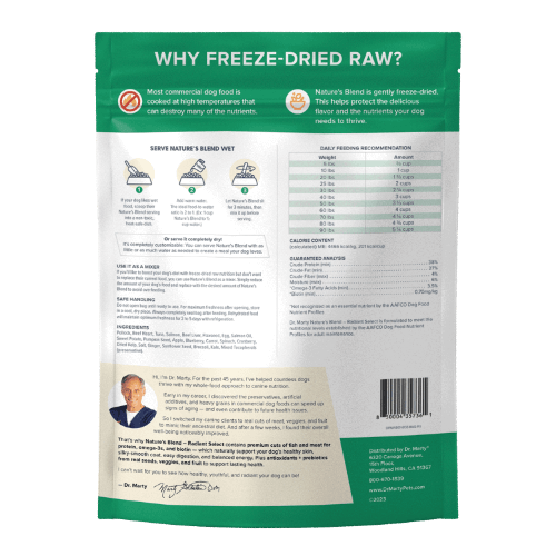 DR. MARTY Nature’s Blend Radiant Select Freeze Dried Raw Dog Food