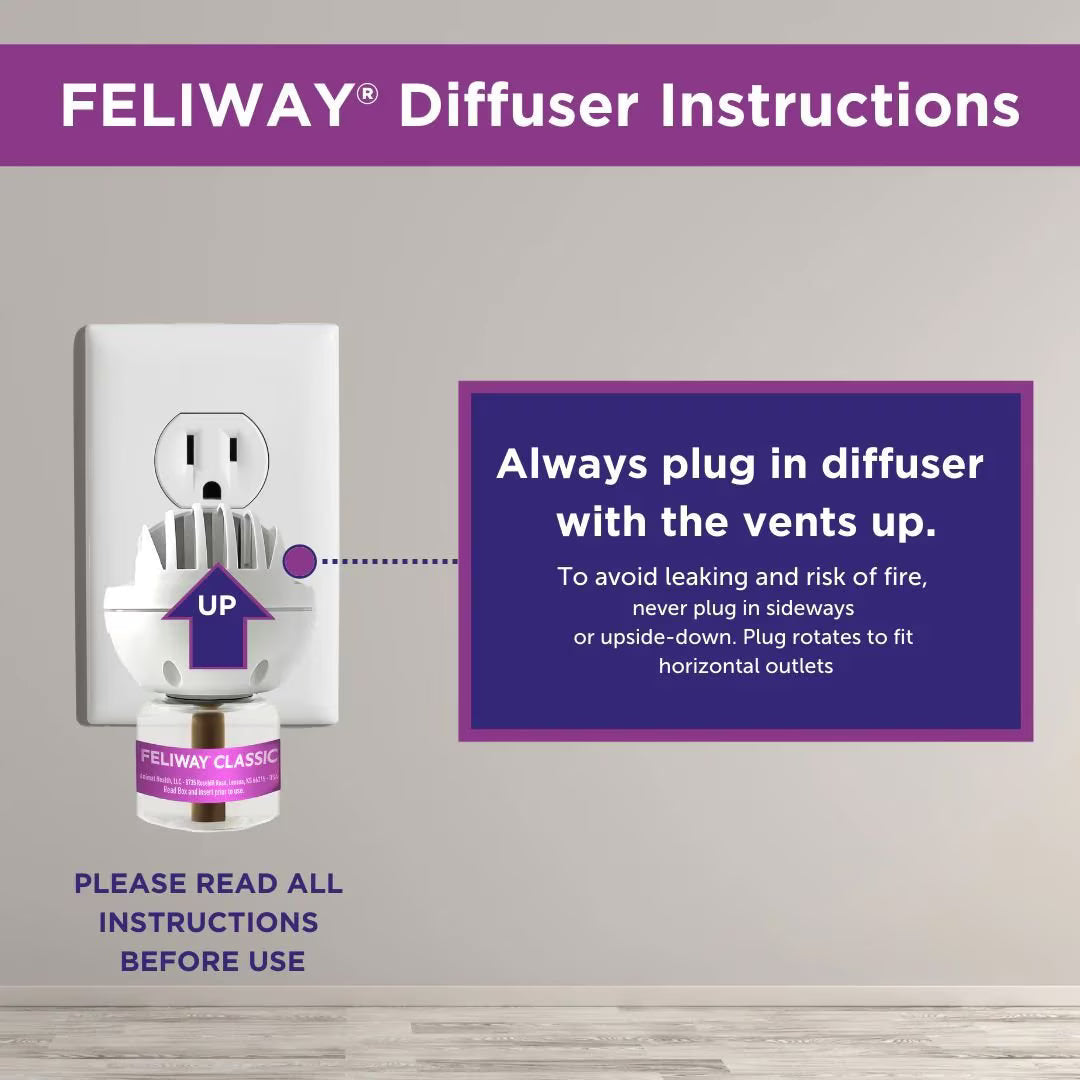 Feliway Classic 30 Day Calming Diffuser Refill for Cats