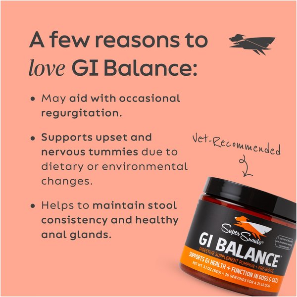 Super Snouts GI Balance Powder Supplement for Dogs and Cats