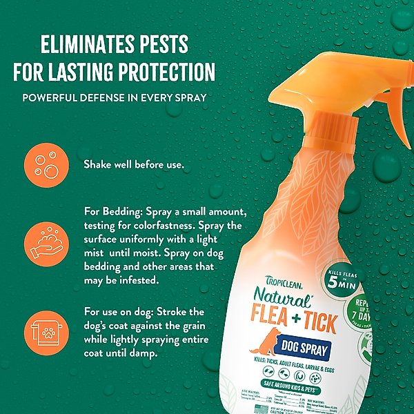 TropiClean Natural Flea & Tick Dog + Home Spray
