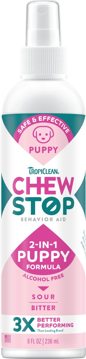 TropiClean Chew Stop Behavior Aid Puppy Deterrent Spray