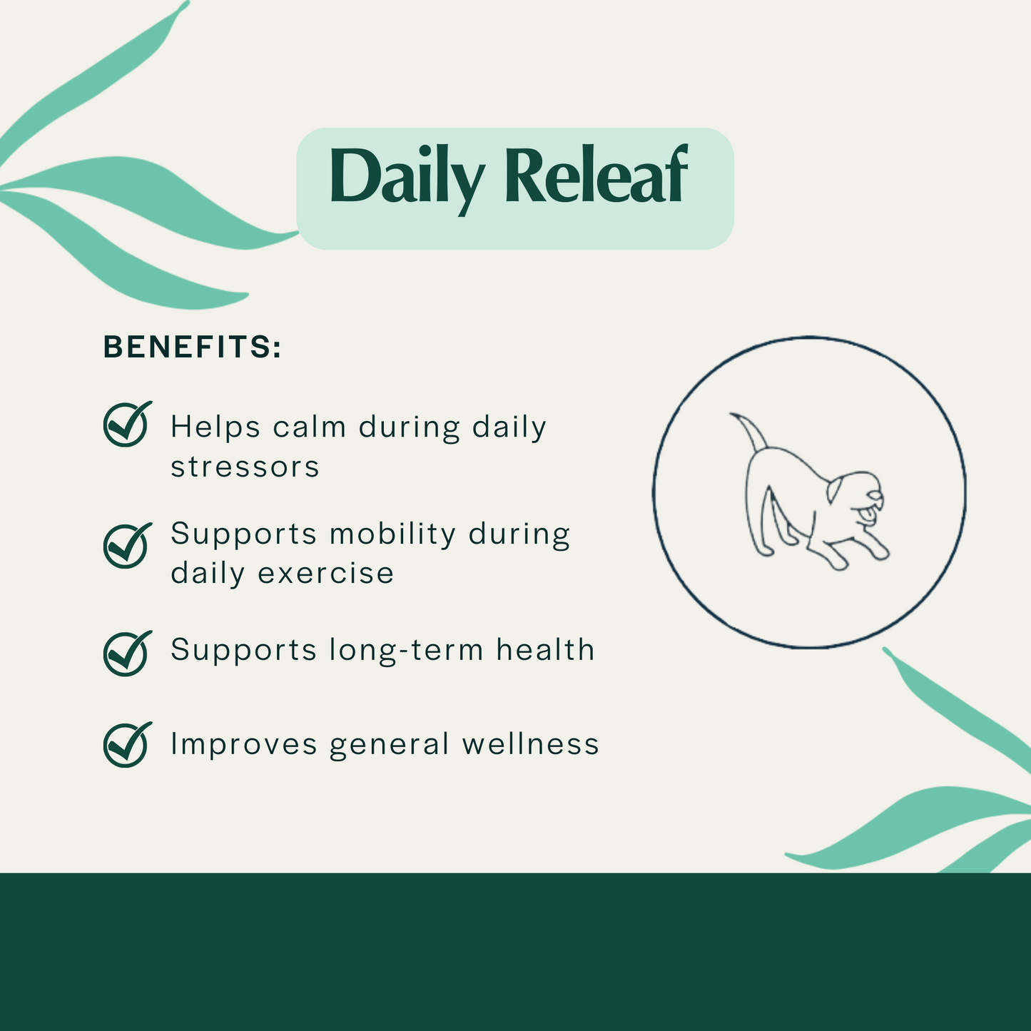 Pet Releaf Daily Releaf Edibites Blueberry & Cranberry Flavor for Small Dogs