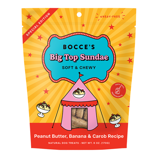 Bocce's Bakery Big Top Sundae Soft & Chewy Dog Treats