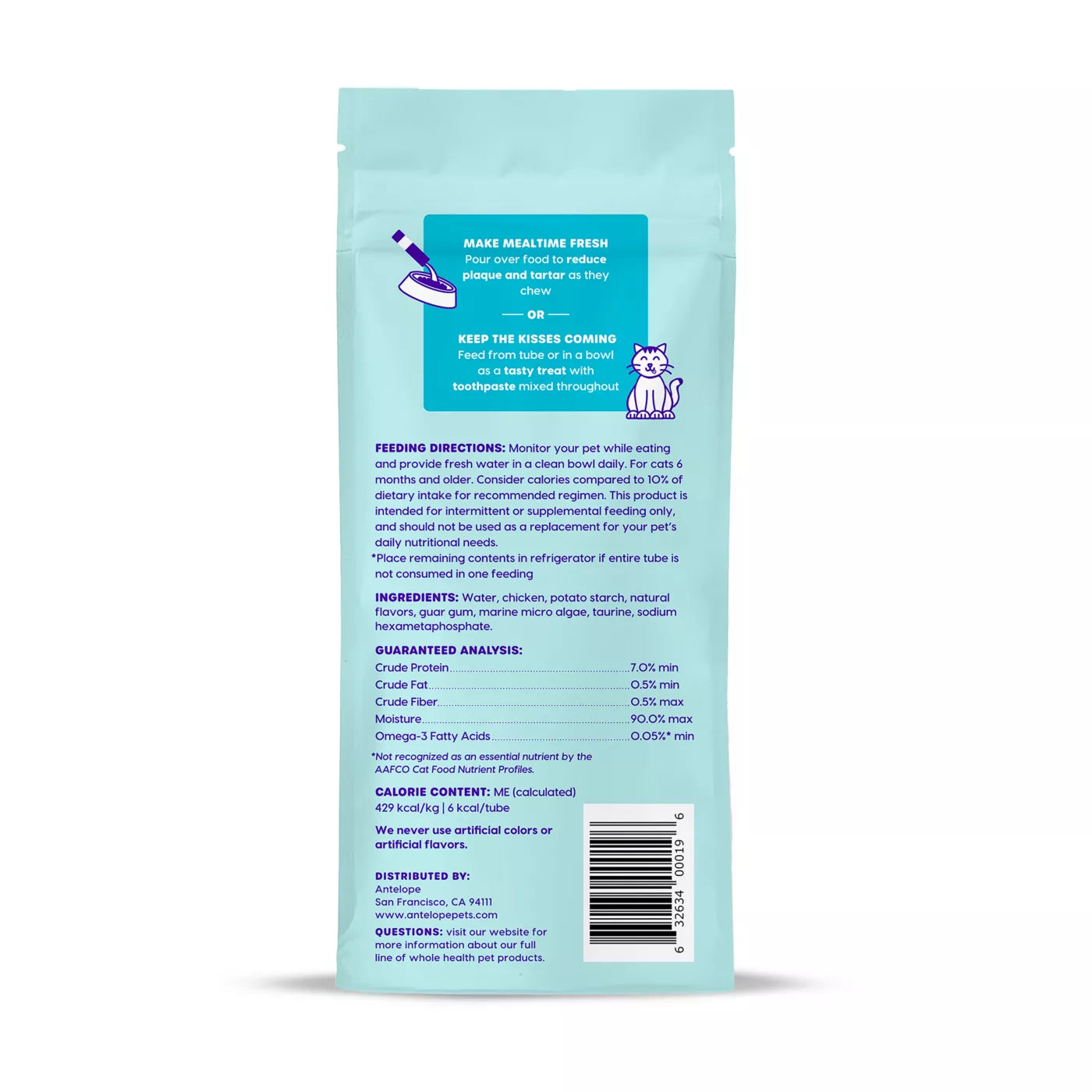 Ark Naturals Kiss Me-Ow Chicken Lickable Dental Cat Treats
