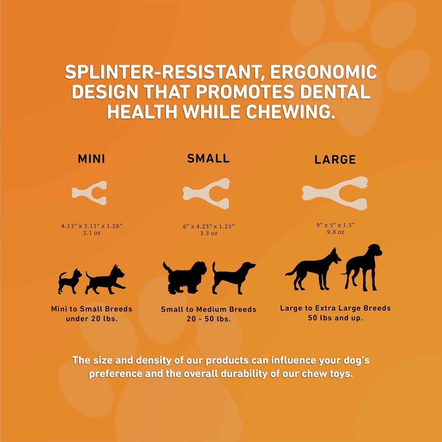BetterBone Hard Density Wishbone Classic Flavor Dog Chew Toy