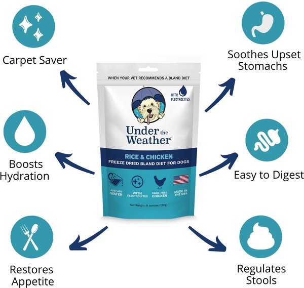 Under the Weather Chicken & Rice Freeze-Dried Bland Diet For Dogs
