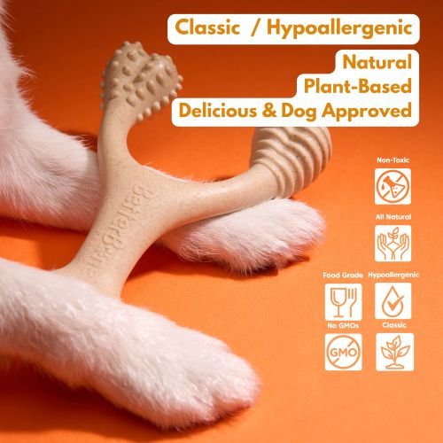 BetterBone Hard Density Wishbone Classic Flavor Dog Chew Toy