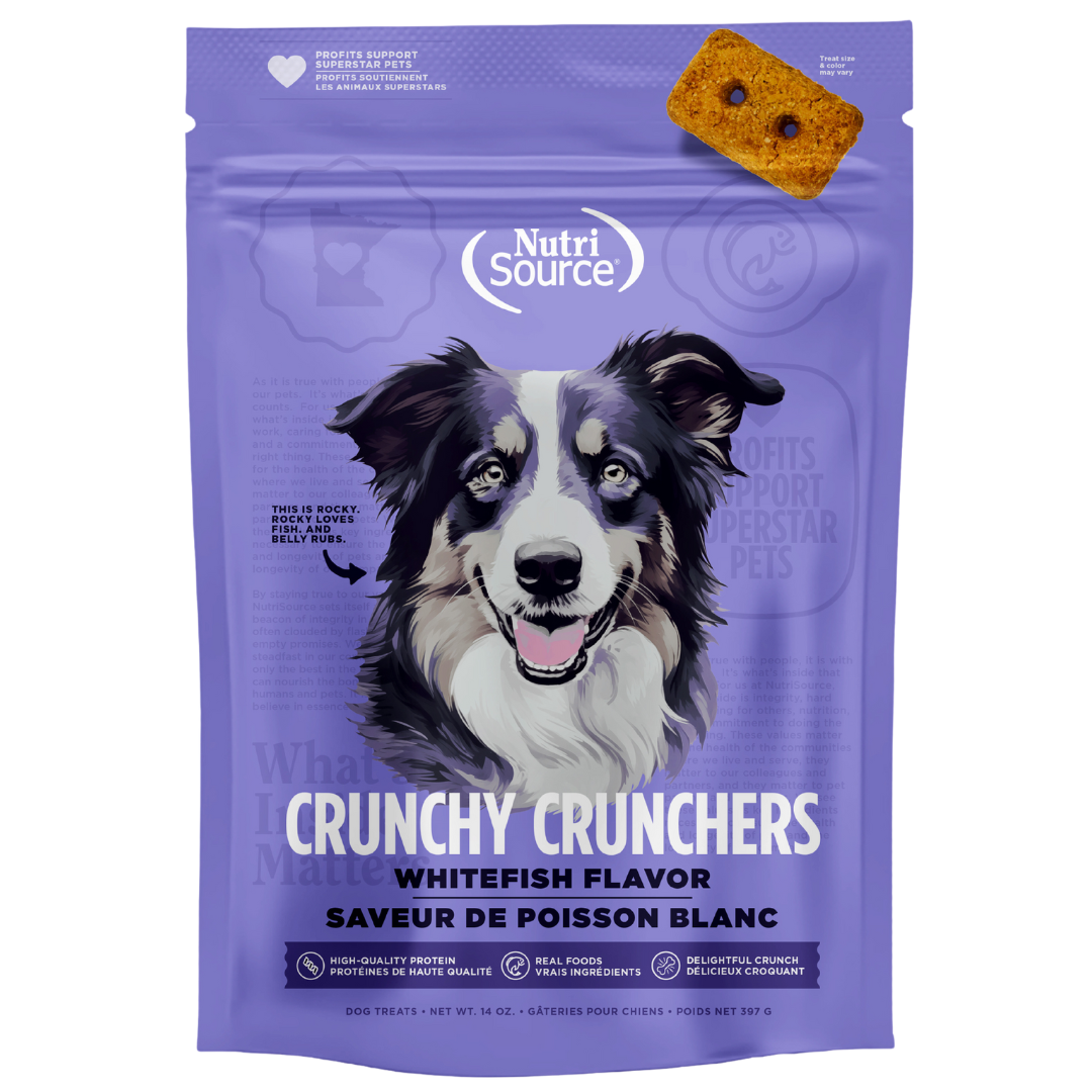 NutriSource Crunchy Crunchers Grain Free Whitefish Dog Treats