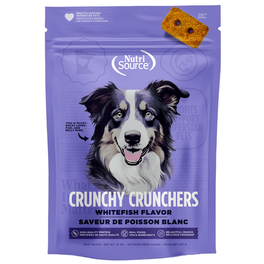 NutriSource Crunchy Crunchers Grain Free Whitefish Dog Treats