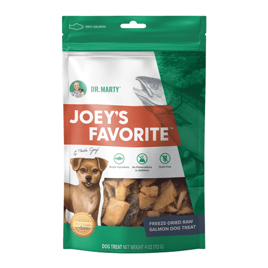 DR. MARTY Joey’s Favorite Freeze Dried Raw Salmon Dog Treats