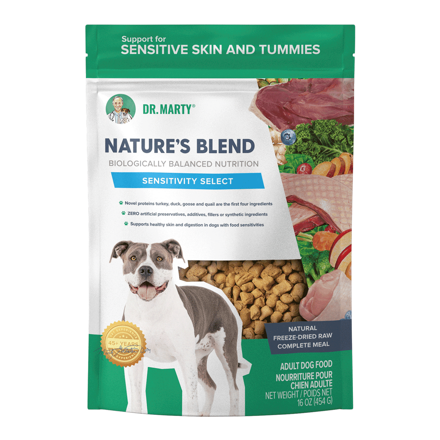 DR. MARTY Nature’s Blend Sensitivity Select Freeze Dried Raw Dog Food