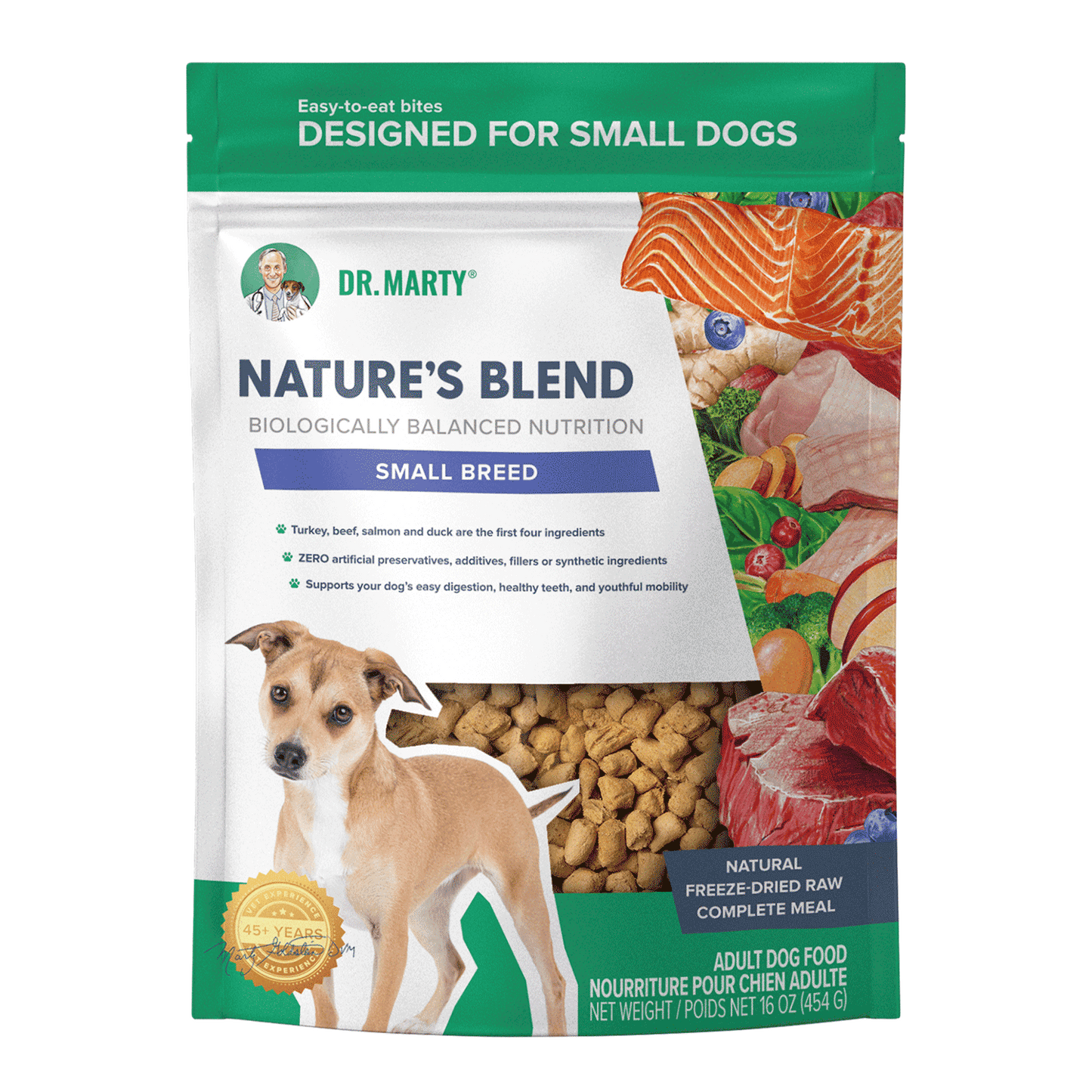 DR. MARTY Nature’s Blend Small Breed Freeze Dried Raw Dog Food