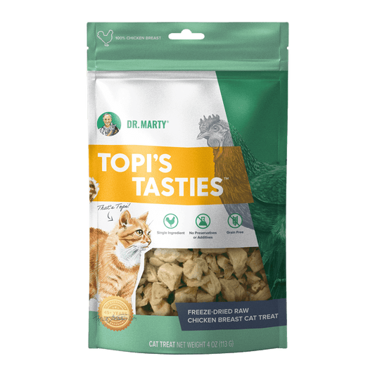 DR. MARTY Topi’s Tasties Freeze-Dried Raw Chicken Breast Cat Treats