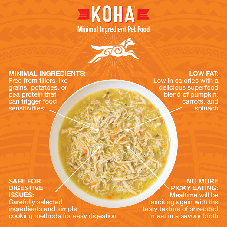 KOHA Pure Shreds Shredded Chicken Breast Entrée Canned Dog Food