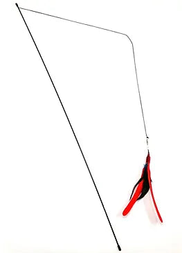 Go Cat Da Bird Feather Teaser Cat Toy (Assorted Colors)