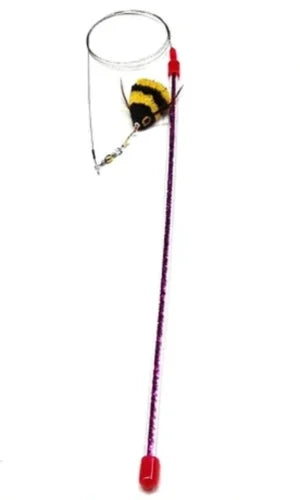 Go Cat Da Bee Feather Teaser Cat Toy