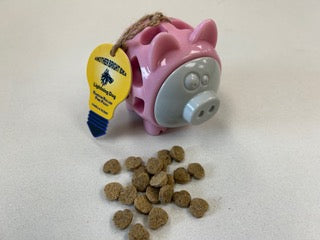 Lightning Dog Random Rollers Pink Piggy Treat Dispensing Dog Toy