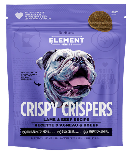 NutriSource Element Series Crispy Crispers Lamb & Beef Dog Treats