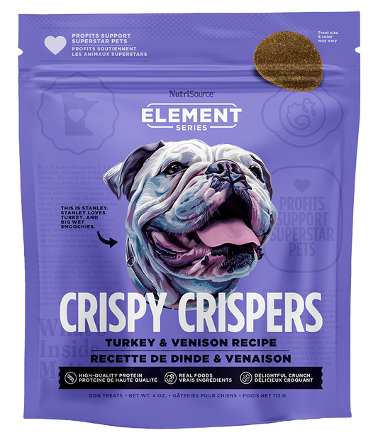 NutriSource Element Series Crispy Crispers Turkey & Venison Dog Treats