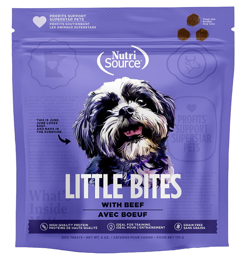 NutriSource Little Bites Grain Free Beef Dog Treats