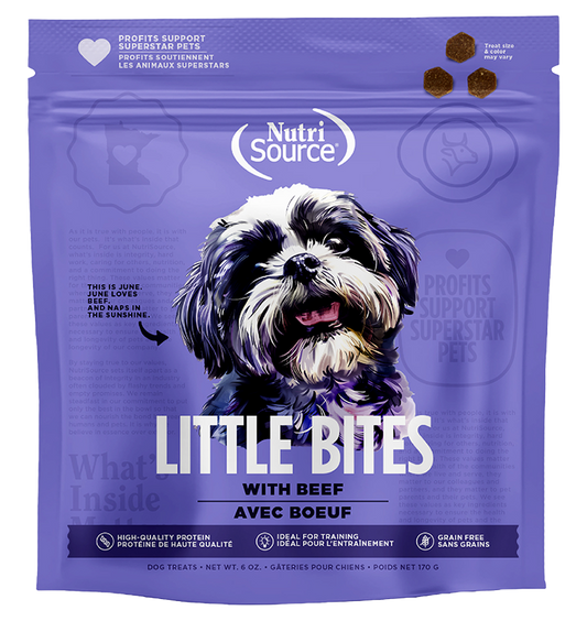 NutriSource Little Bites Grain Free Beef Dog Treats