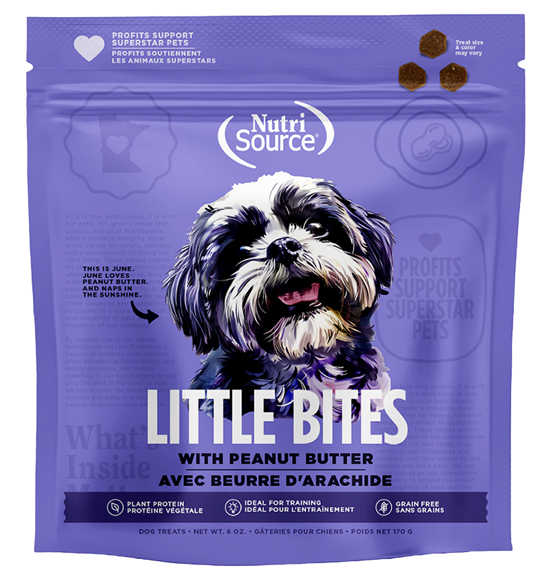 NutriSource Little Bites Grain Free Peanut Butter Dog Treats
