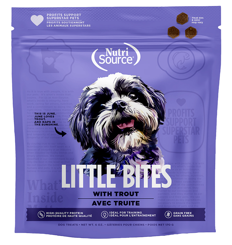 NutriSource Little Bites Grain Free Trout Dog Treats