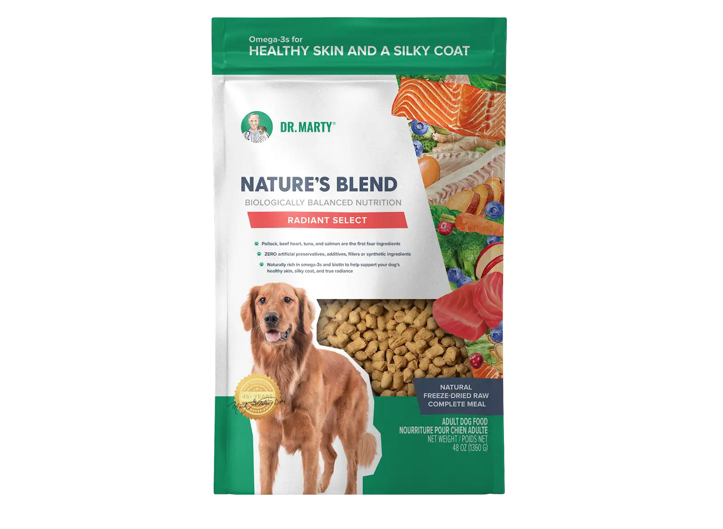 DR. MARTY Nature’s Blend Radiant Select Freeze Dried Raw Dog Food