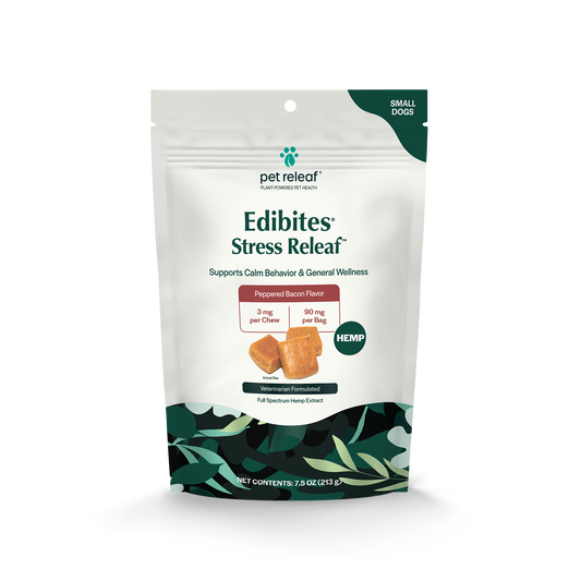 Pet Releaf Stress Releaf Edibites Peppered Bacon Flavor for Small Dogs