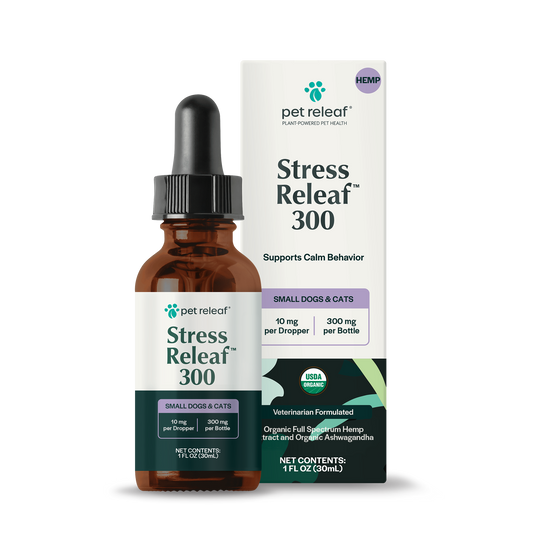 Pet Releaf Stress Releaf 300mg Hemp Oil for Dogs & Cats