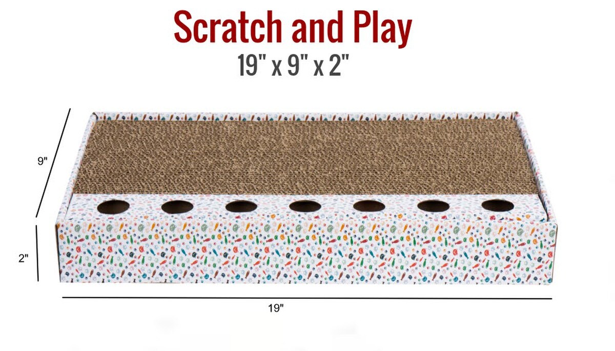 ThoozyPet Scratch & Play Cat Scratcher