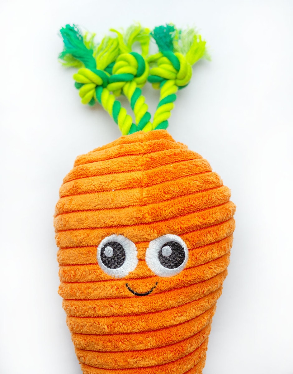 ThoozyPet Carrot Plush Dog Toy