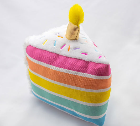 ThoozyPet Birthday Layer Cake Plush Dog Toy