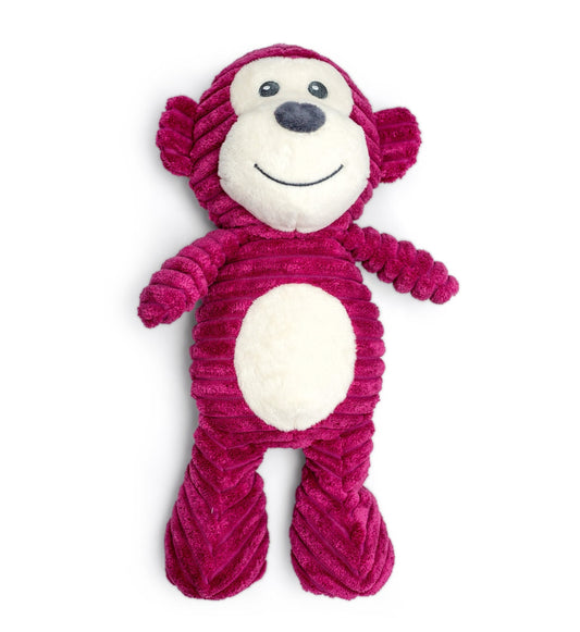 ThoozyPet Tuff & Cuddly Monkey Plush Dog Toy