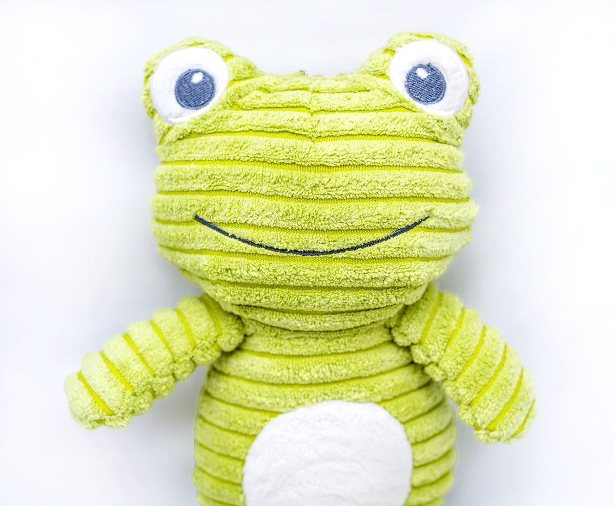 ThoozyPet Tuff & Cuddly Frog Plush Dog Toy