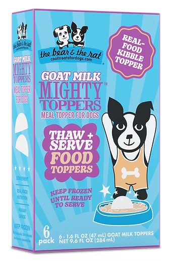 The Bear & The Rat Goat Milk Mighty Toppers Dog Food (6 pack)