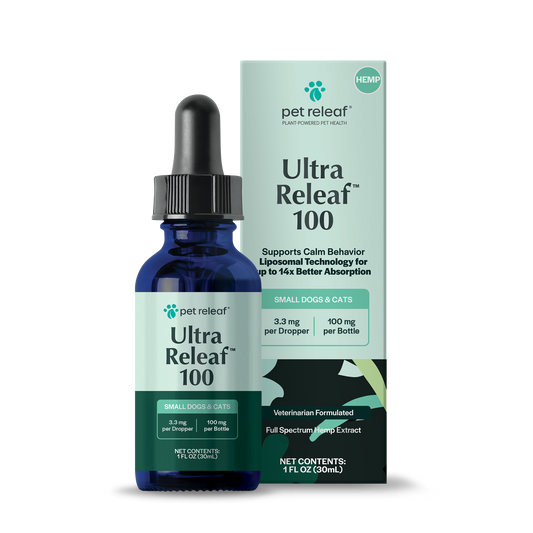 Pet Releaf Ultra Releaf Hemp Oil 100 For Small Dogs & Cats