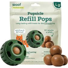 Woof Pupsicle Pops Refill Peanut Butter & Chicken Dog Treats