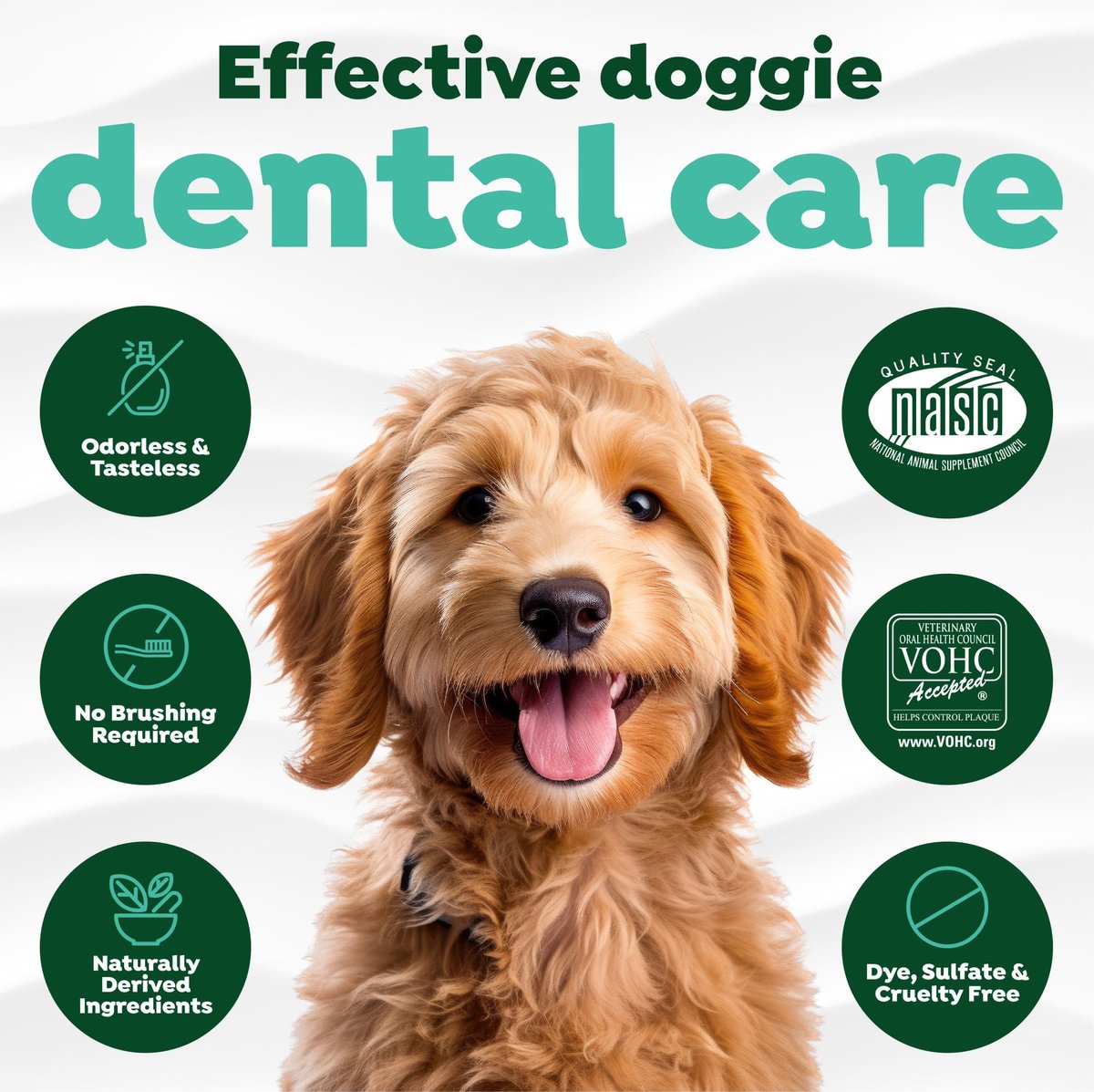 TropiClean Fresh Breath Dental Health Solution Water Additive for Dogs