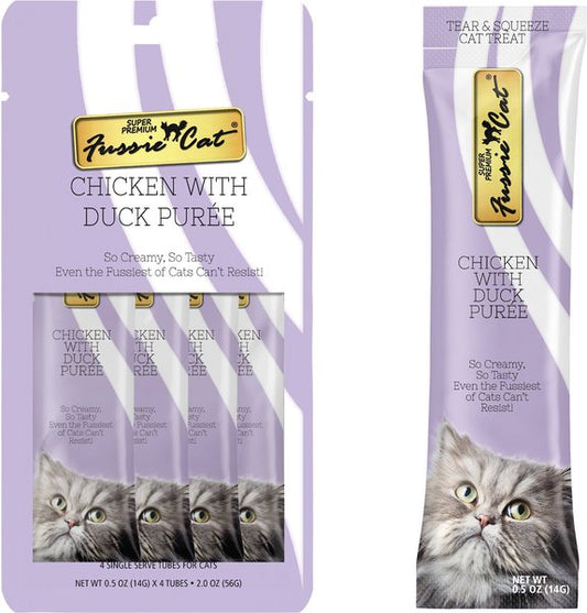 Fussie Cat Chicken with Duck Puree Lickable Cat Treats