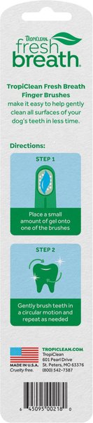 TropiClean Fresh Breath Finger Brush Dog Toothbrushes