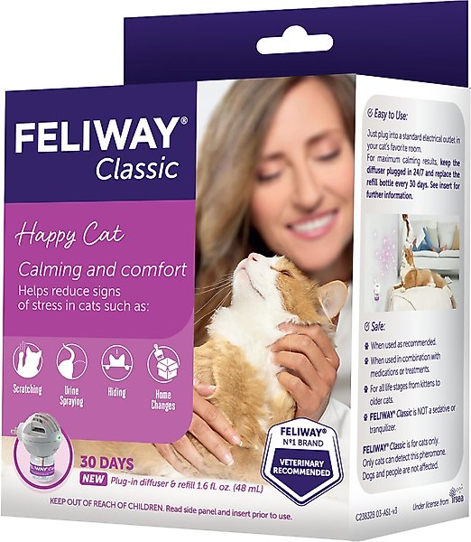 Feliway Classic 30 Day Starter Kit Calming Diffuser for Cats
