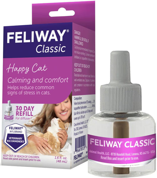 Feliway Classic 30 Day Calming Diffuser Refill for Cats