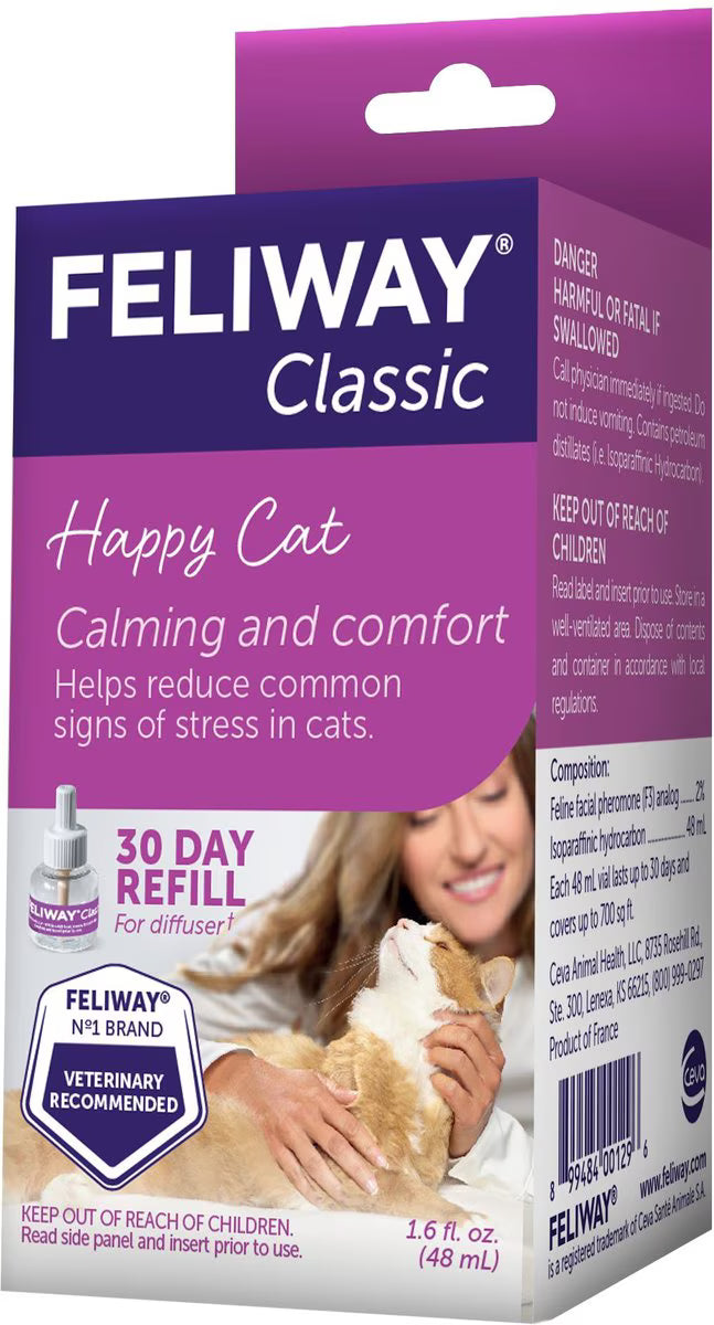 Feliway Classic 30 Day Calming Diffuser Refill for Cats