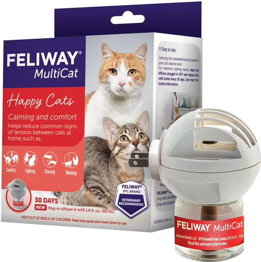 Feliway MultiCat 30 Day Starter Kit Calming Diffuser for Cats