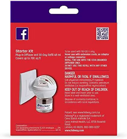 Feliway MultiCat 30 Day Starter Kit Calming Diffuser for Cats